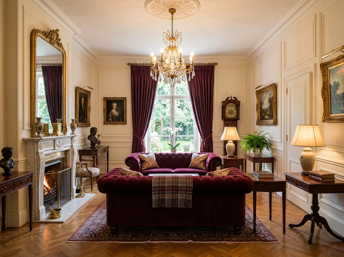 Klassisch eingerichtetes Wohnzimmer